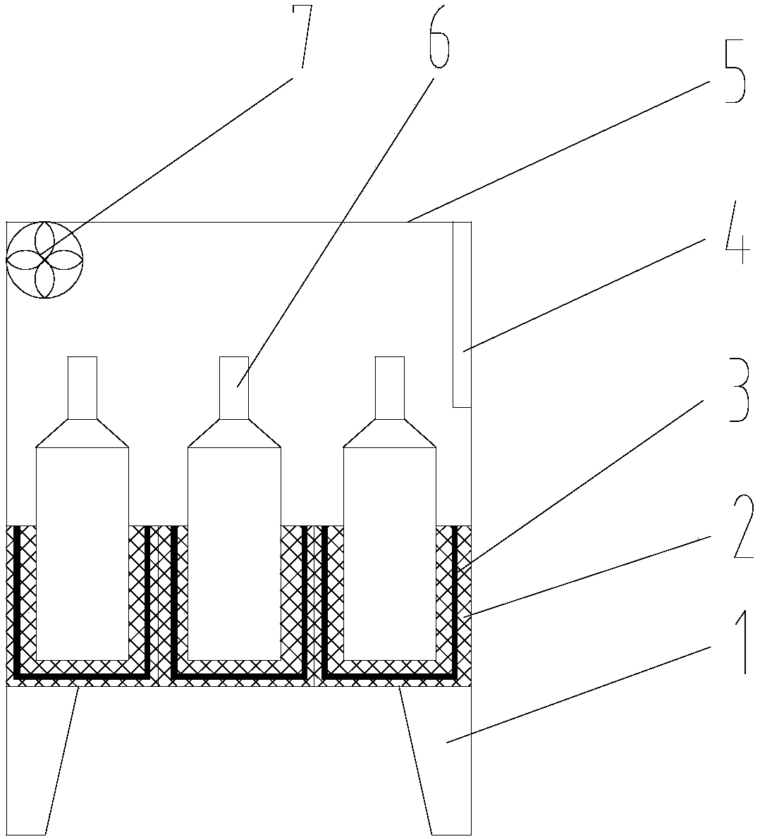 Wine heating cabinet