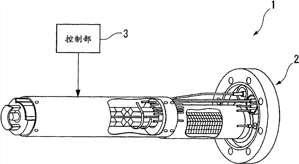 Control method of mass spectrometer and spectrometer