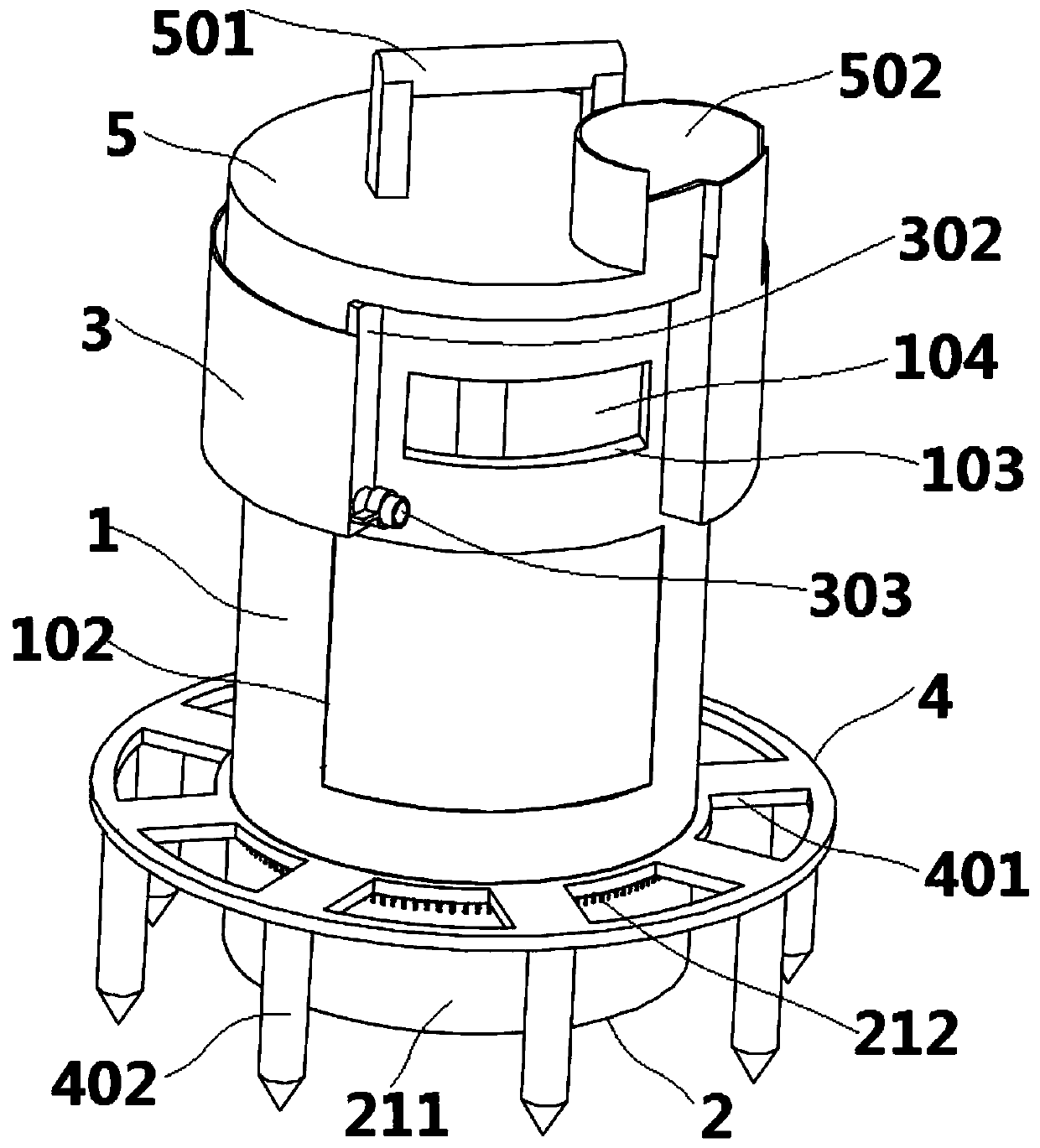 A paper burner for paper incineration