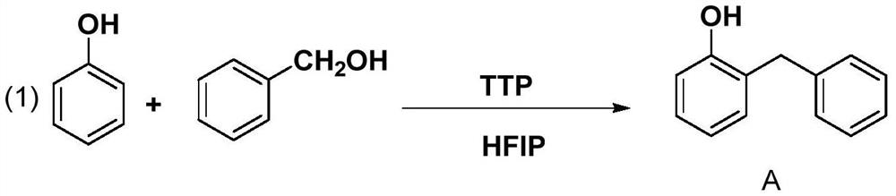 A kind of method of green synthetic benproperine phosphate intermediate