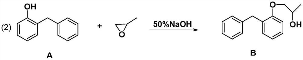 A kind of method of green synthetic benproperine phosphate intermediate