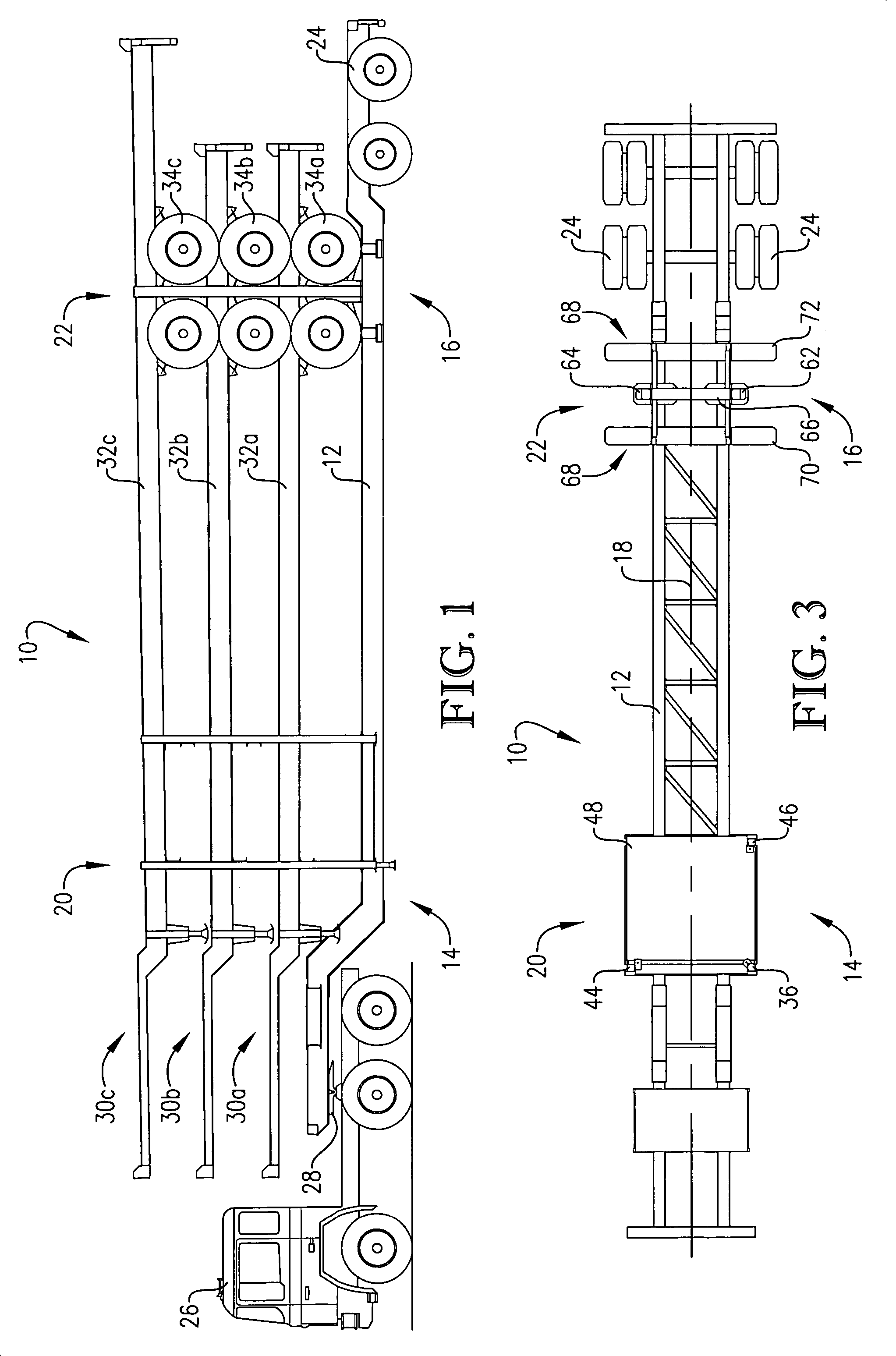 Apparatus and method for transporting chassis