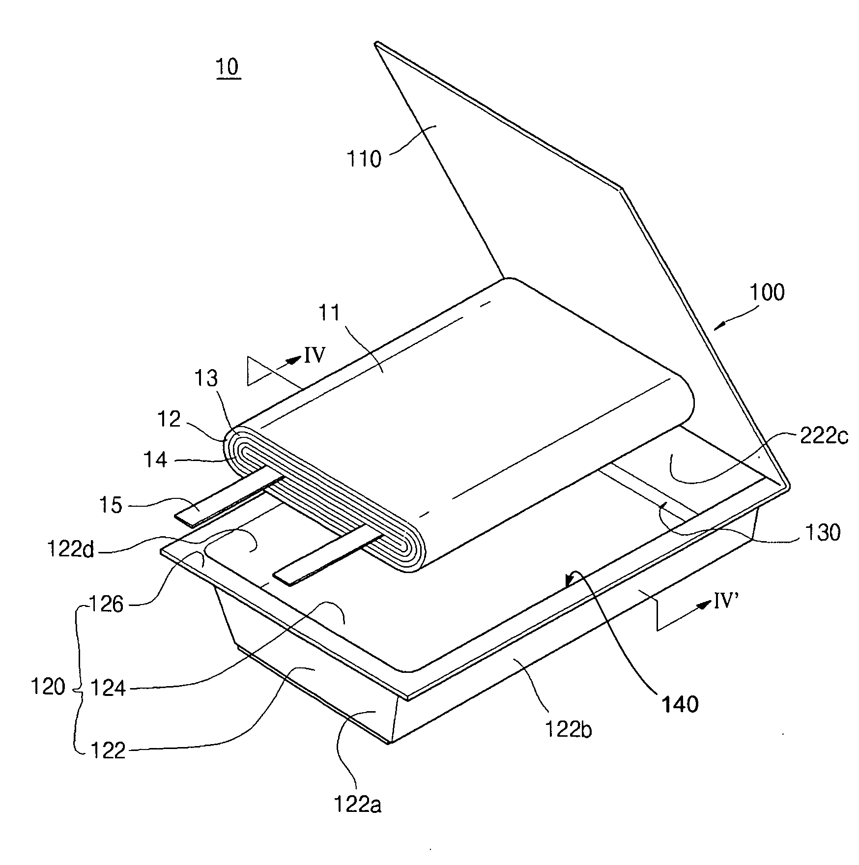 Pouch for battery and pouch type secondary battery