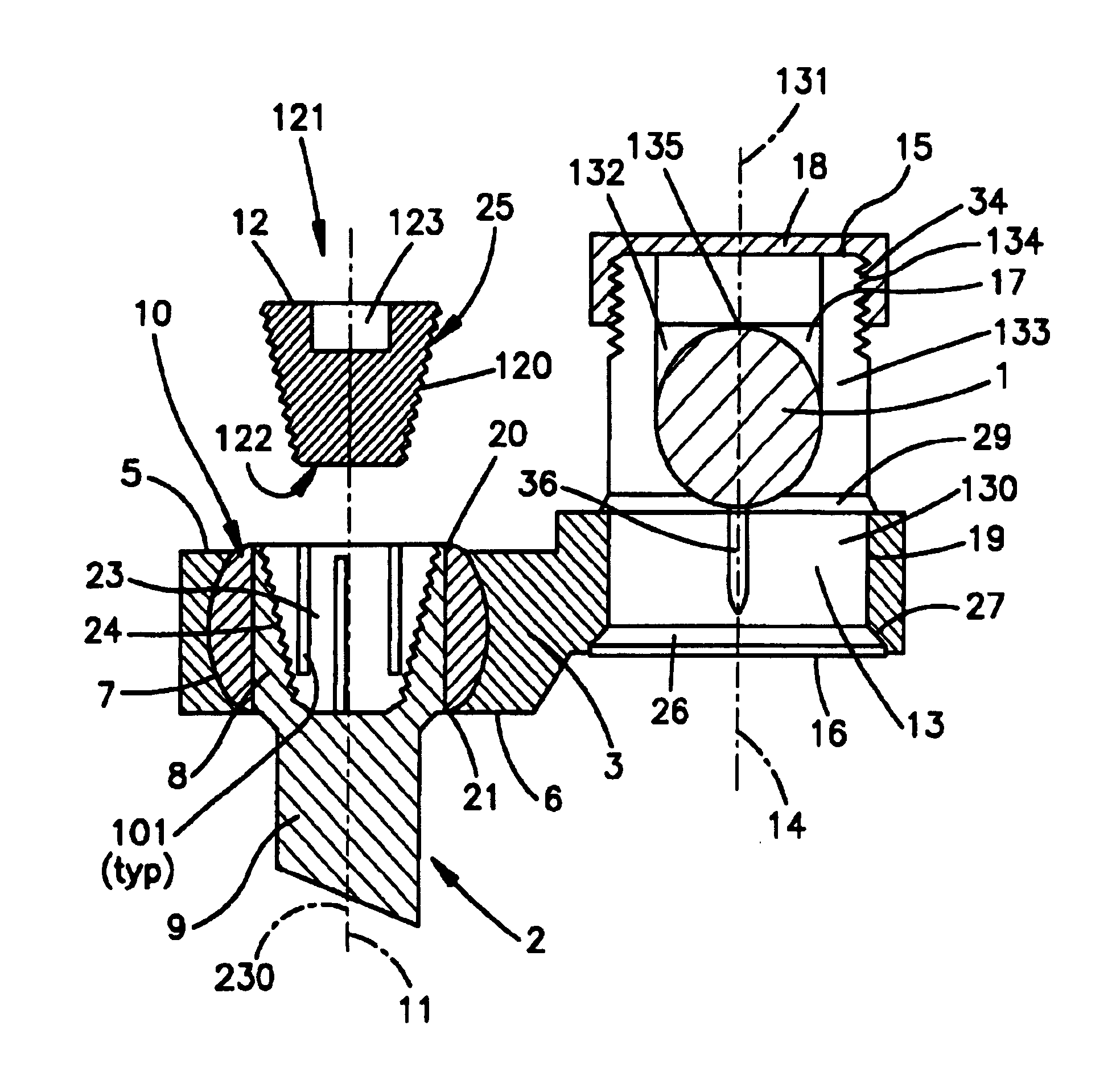 Apparatus for connecting a bone fastener to a longitudinal rod