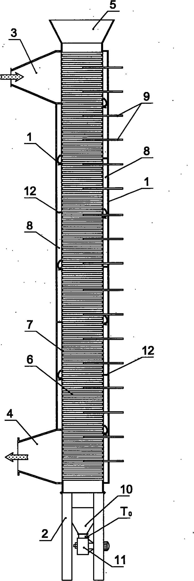 Coal anaerobic drying device and drying system