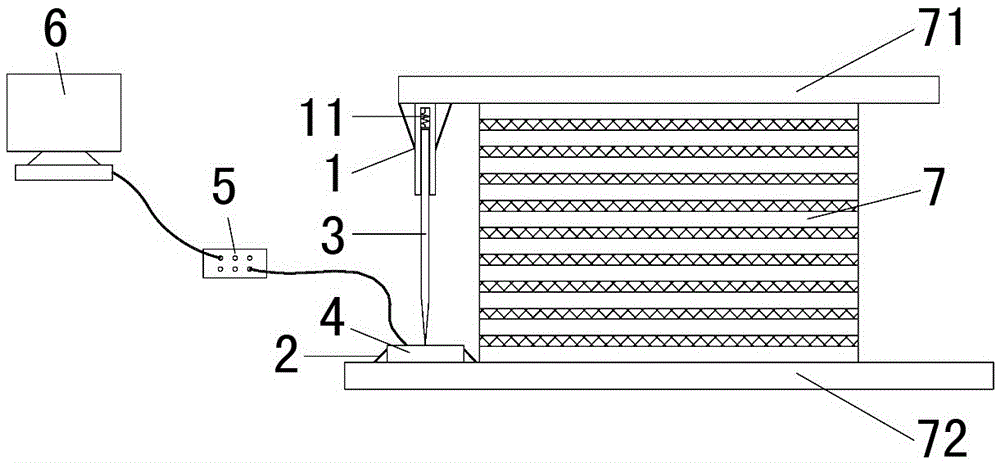 Horizontal deformation recording device of seismic isolation bearing