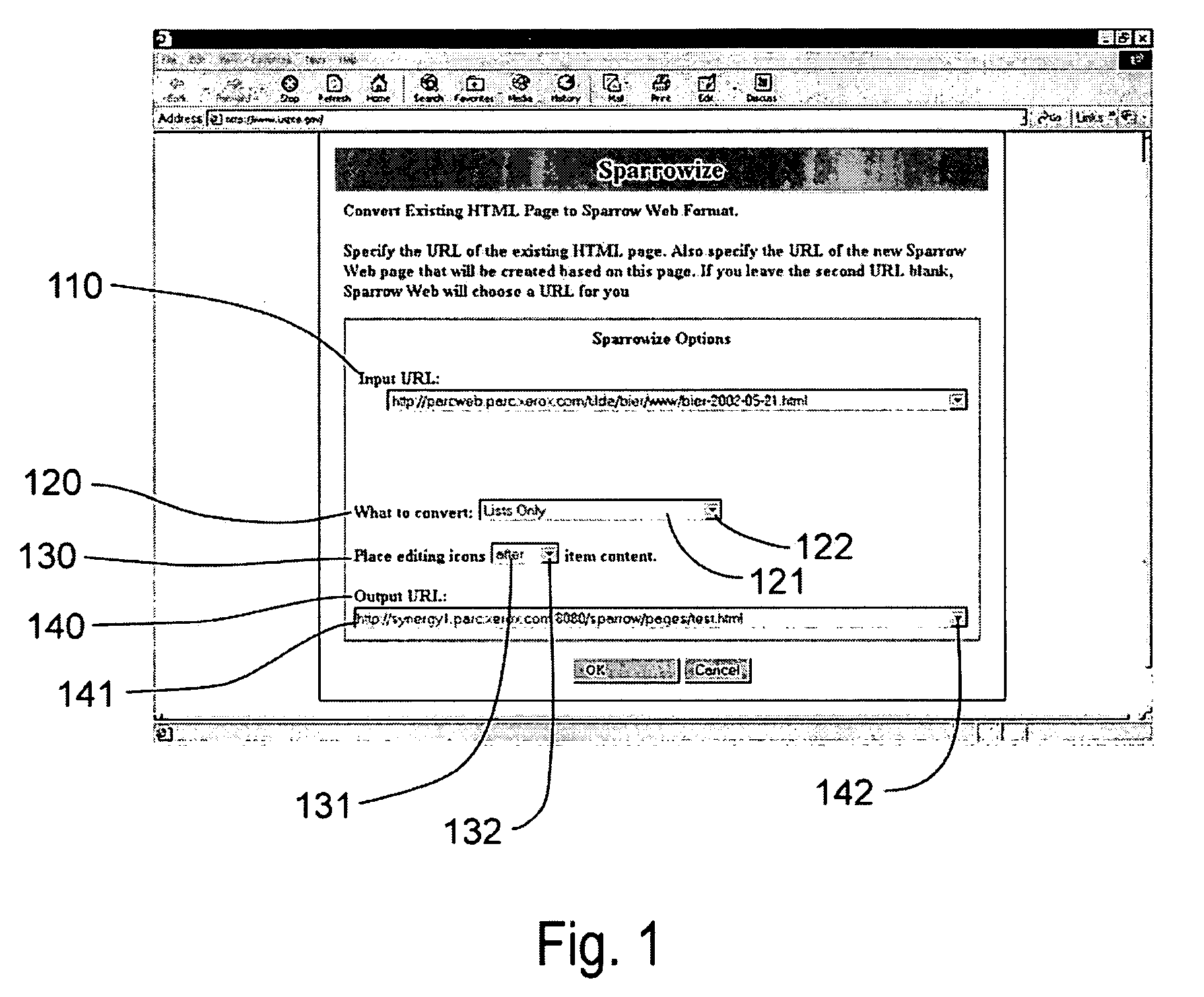 Systems and methods for automatically converting web pages to structured shared web-writable pages