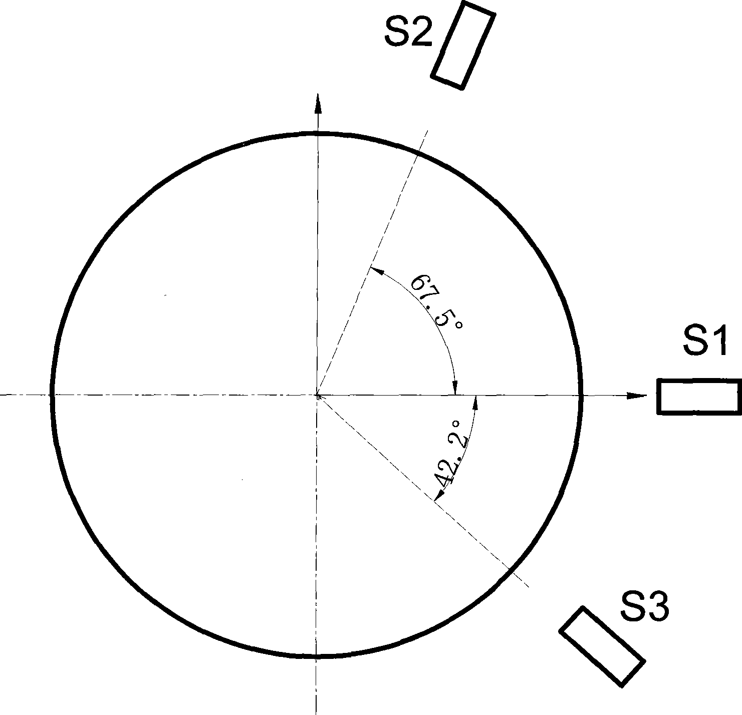 Method for detecting radial motion error of high speed principal axis by multi-ring coincidence three-point method
