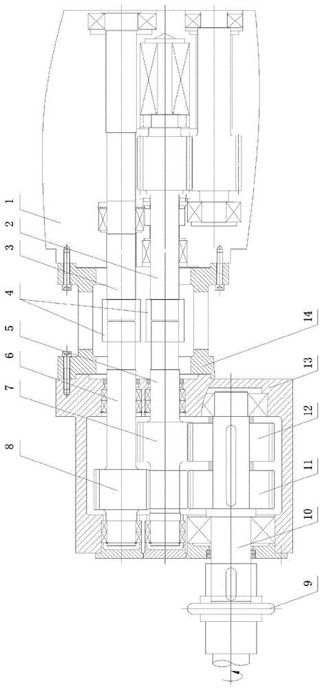 A co-rotating twin-screw extruder gearbox