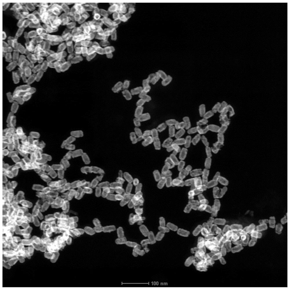 A kind of small hollow gold nanorod and its preparation method and application