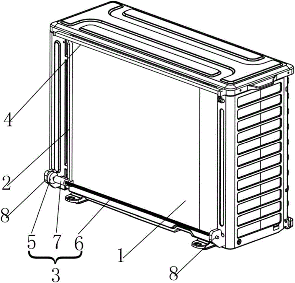 Snow removing device of air conditioner outdoor unit and control method thereof as well as air conditioner outdoor unit