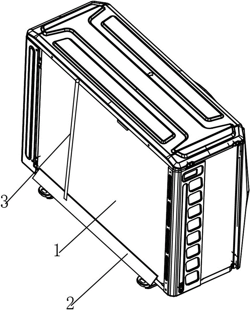 Snow removing device of air conditioner outdoor unit and control method thereof as well as air conditioner outdoor unit