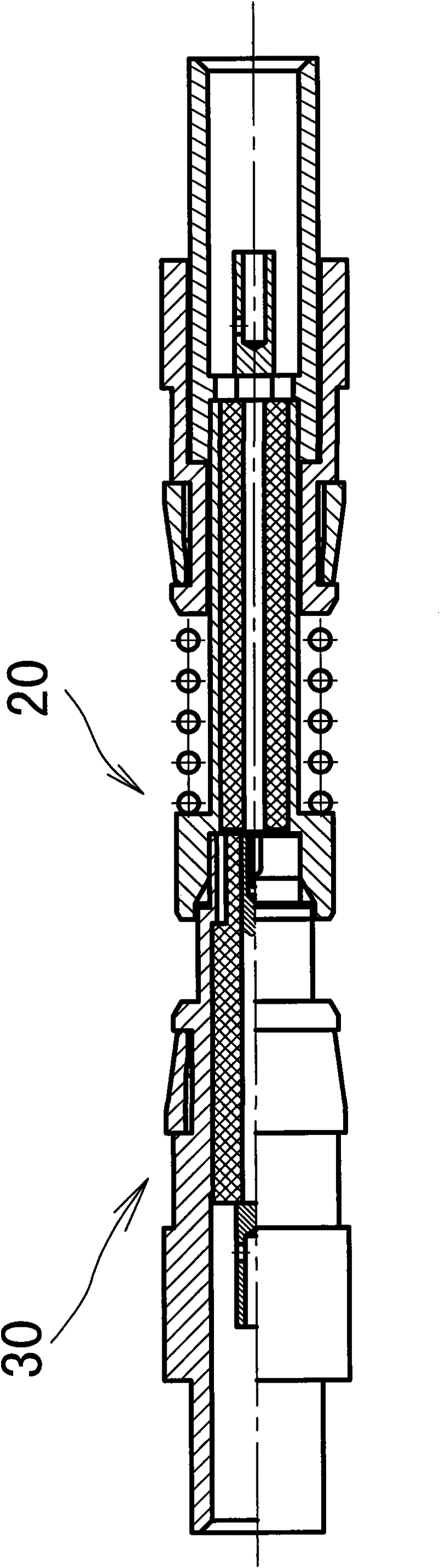 Floating signal contact element and electric connector using the same