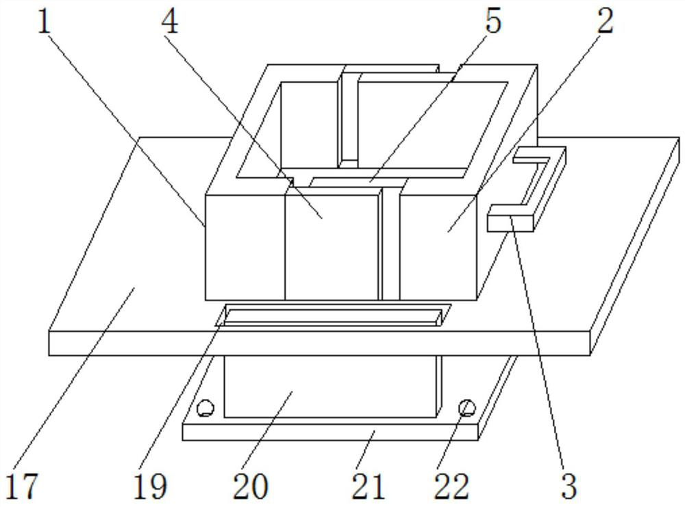 Auxiliary device for aluminum profile pouring