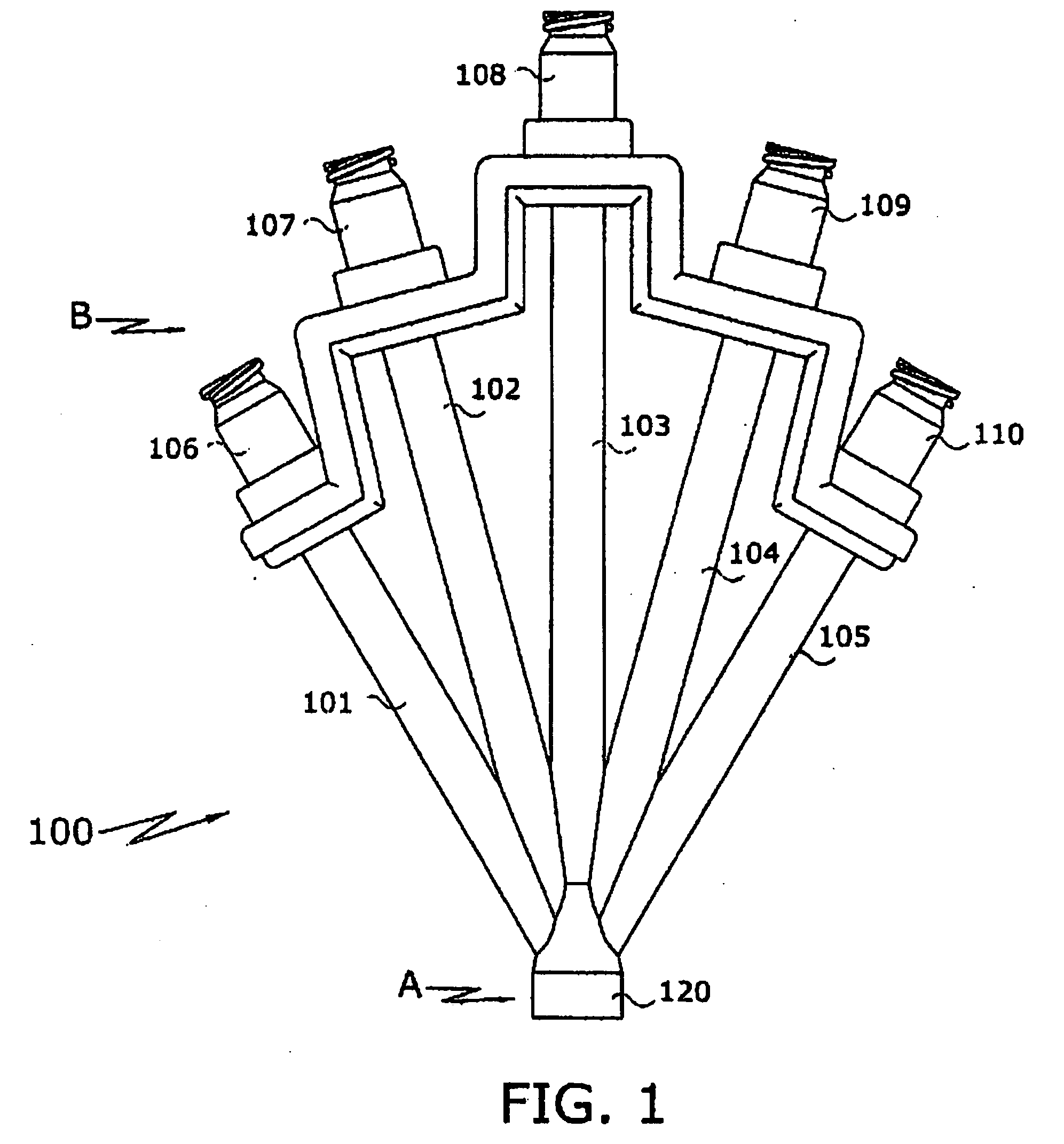 Manifold hub for patient fluid administration