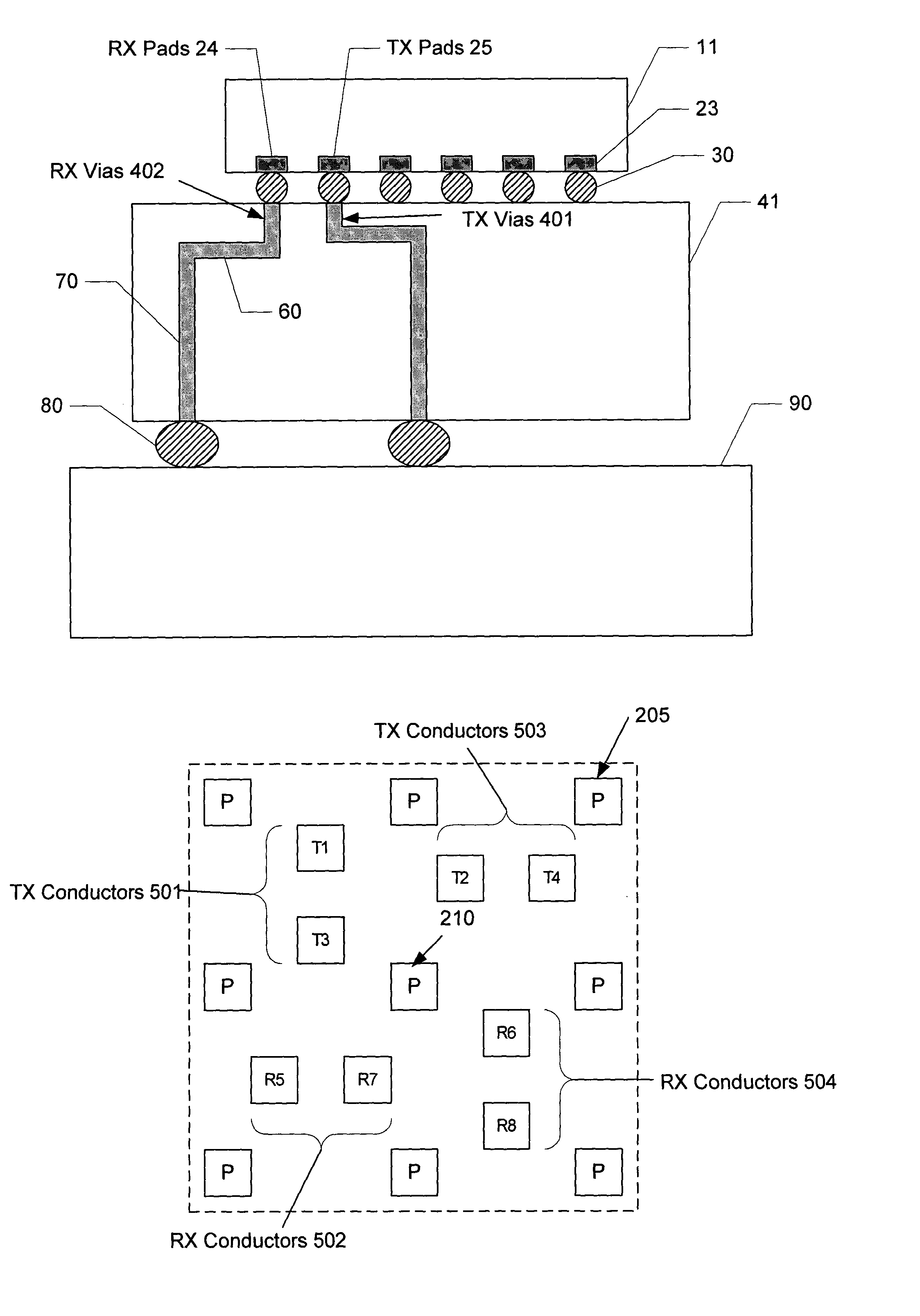 Apparatus and method to reduce signal cross-talk