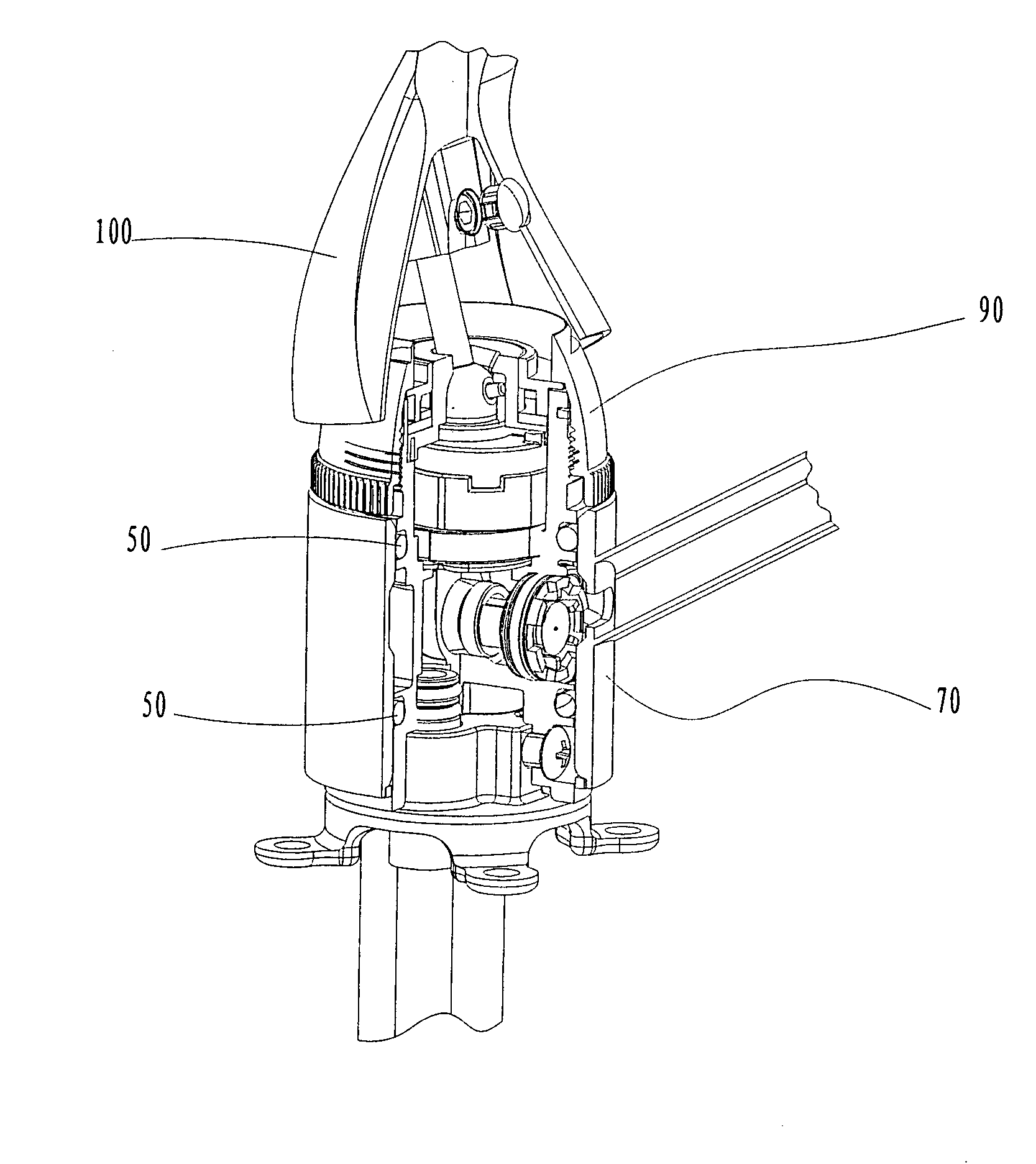 Internal assembly for a faucet