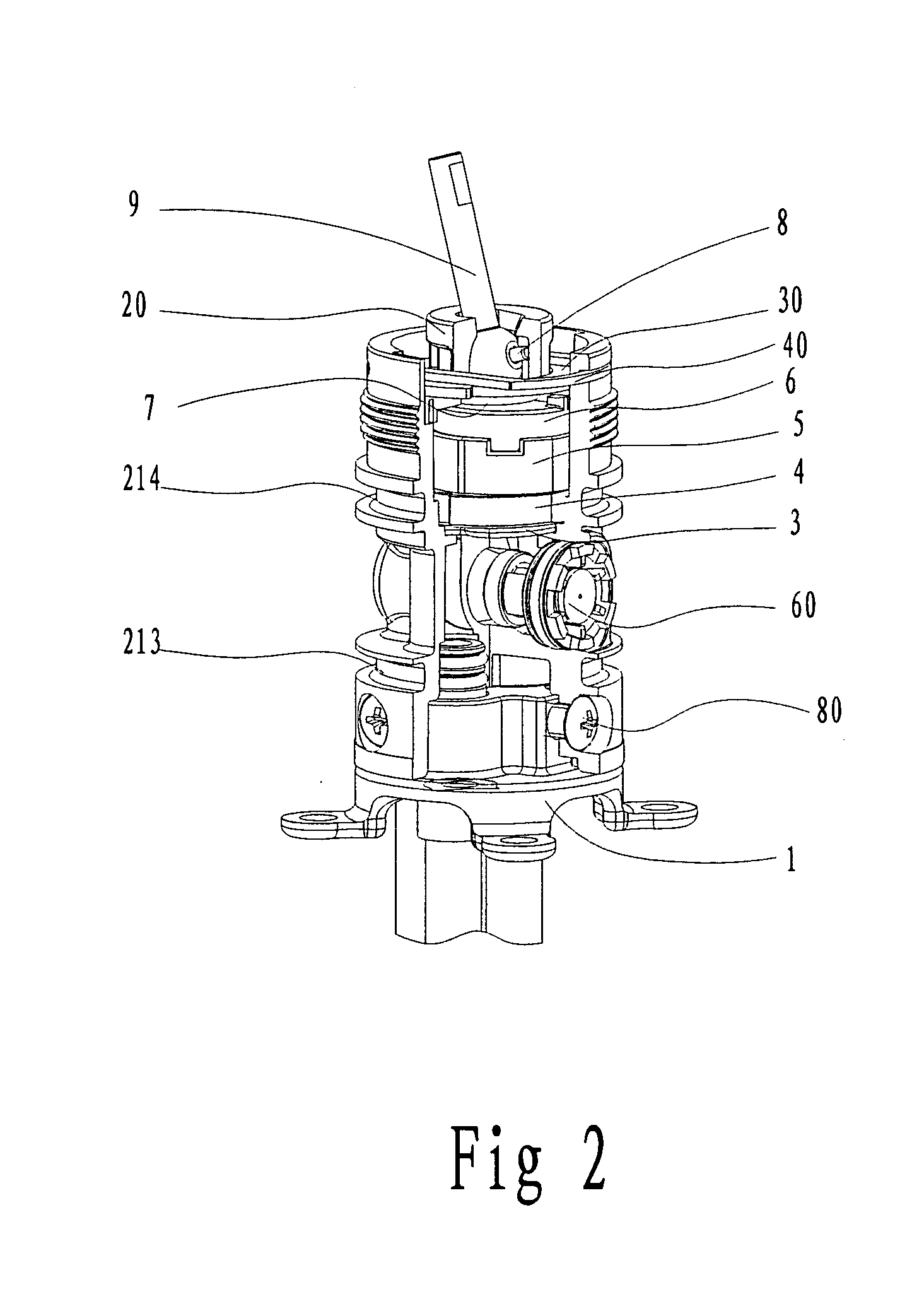 Internal assembly for a faucet