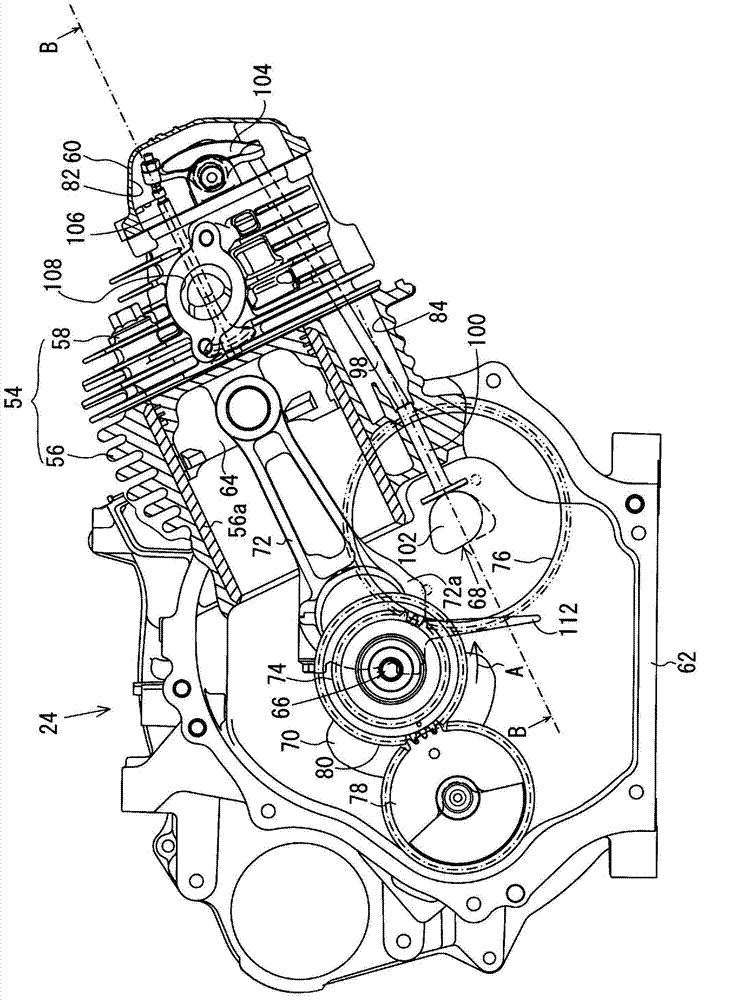 Four-cycle engine and engine generator