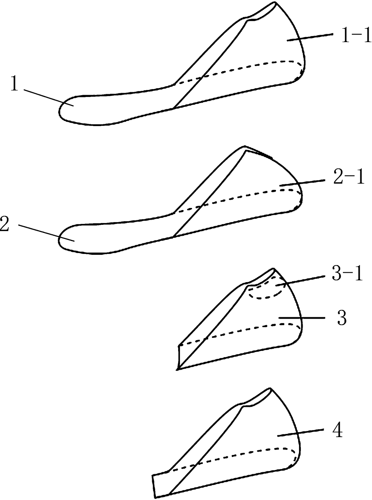 Integrated insole and processing technique thereof