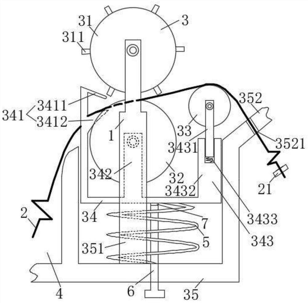 A method of retracting and releasing monitoring cable of monitor