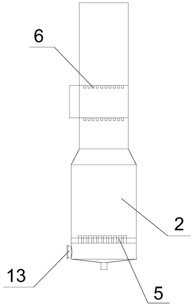 Device and method for pretreating steel slag through air quenching of CO2-containing tail gas