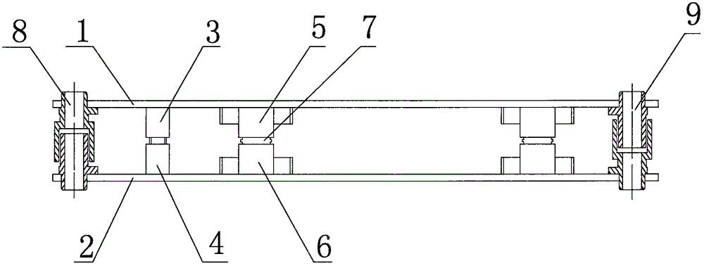 Floating type radio frequency interpolation compensation mechanism