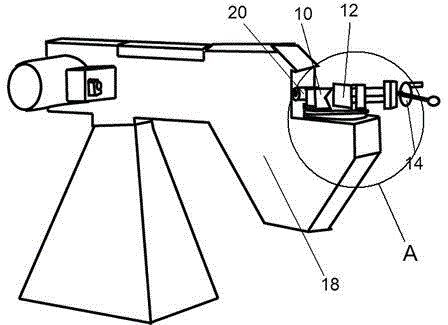 Abrasive belt grinder steel pipe fixing device