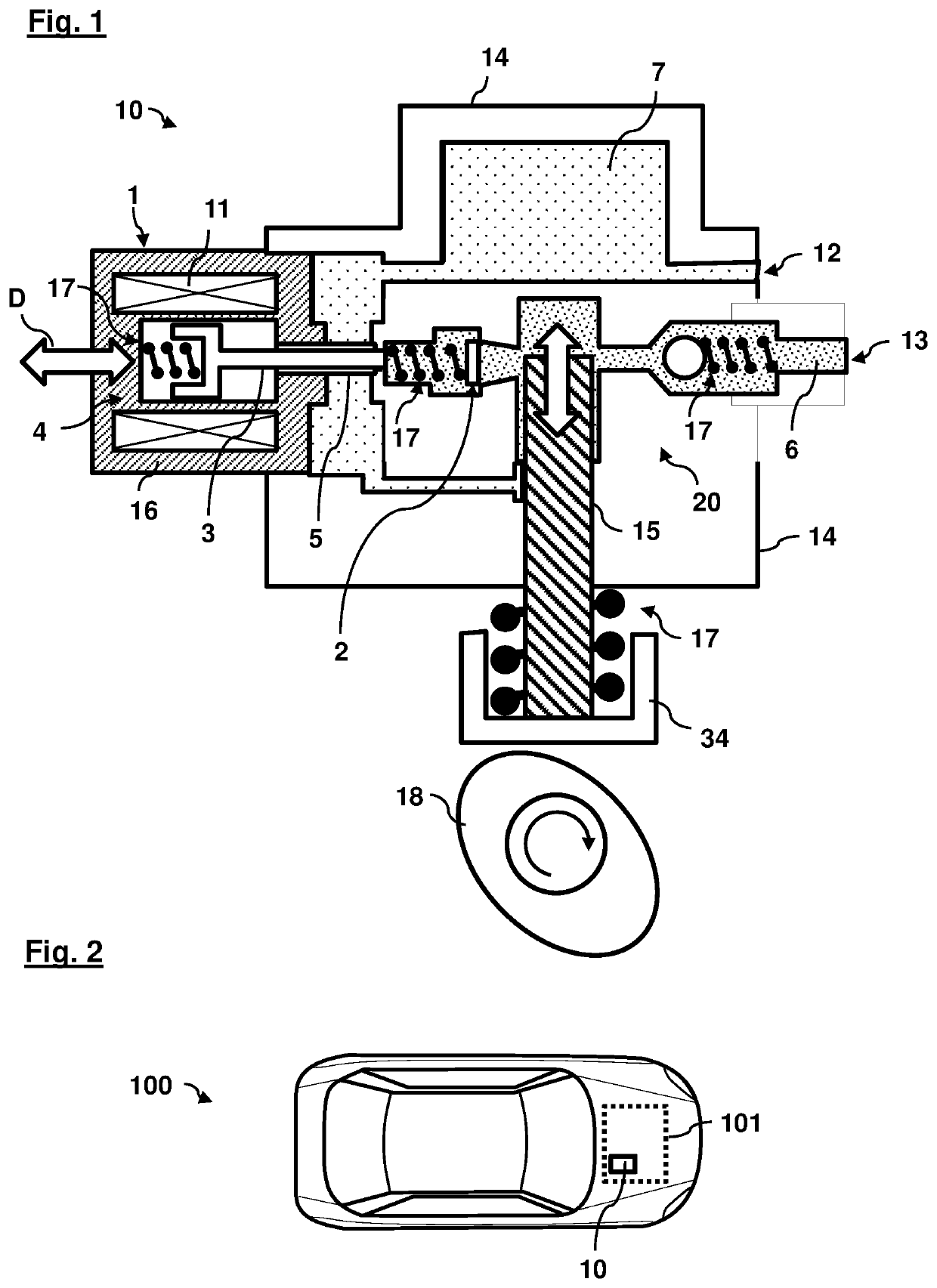 Digital inlet valve for a gasoline direct injection system of a motor vehicle