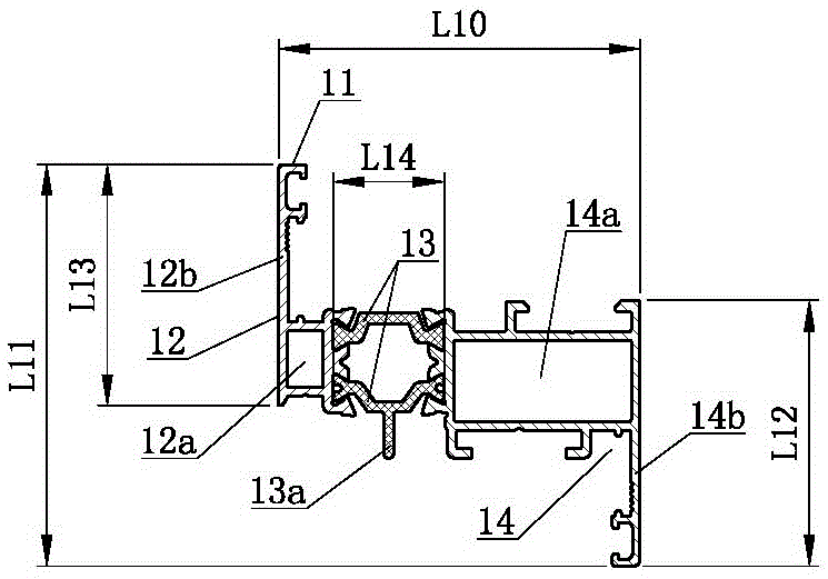 An energy-saving window with a broken bridge aluminum alloy hidden fan