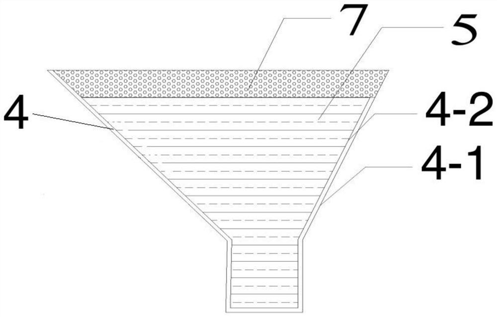 Composite protection structure of surface mine underground water layer
