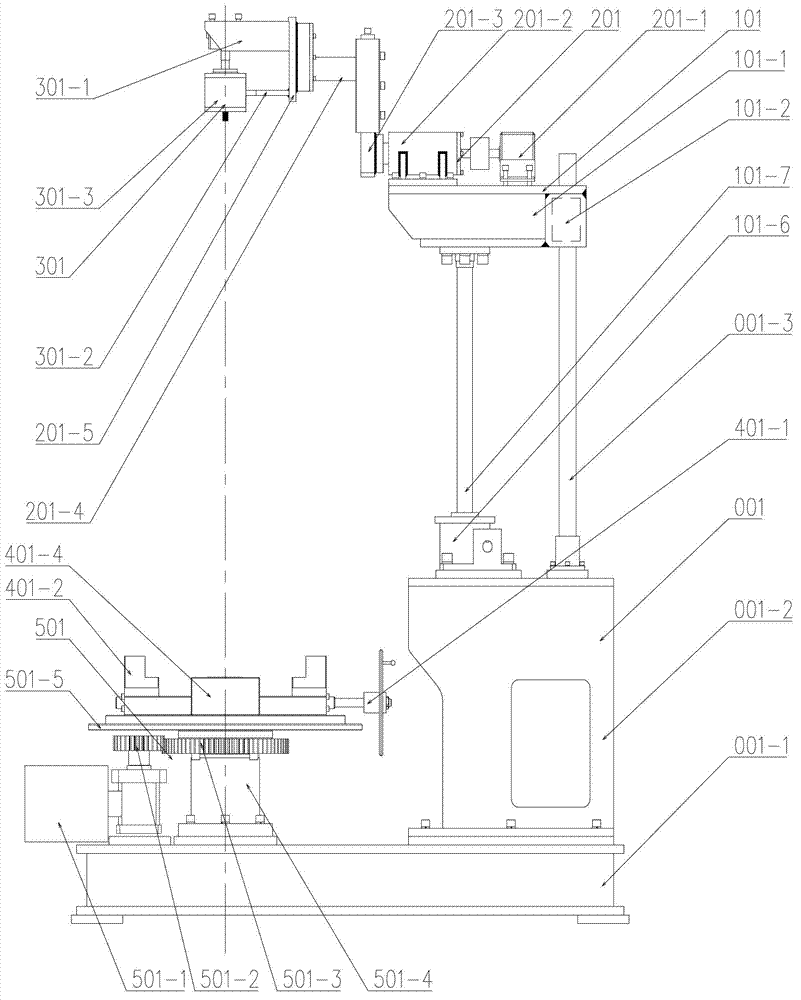 Automatic grinding device for spherical pair