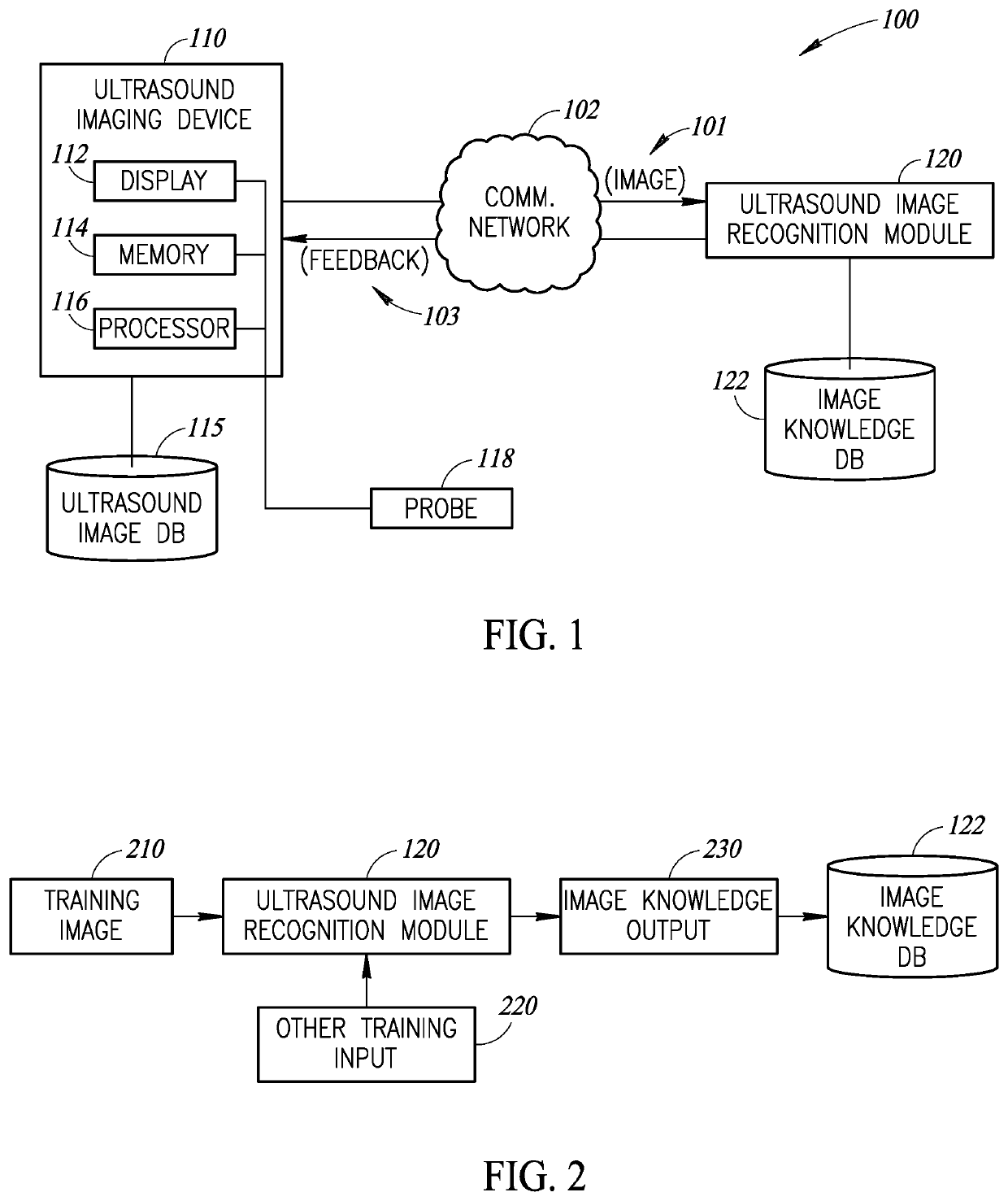 Ultrasound image recognition systems and methods utilizing an artificial intelligence network