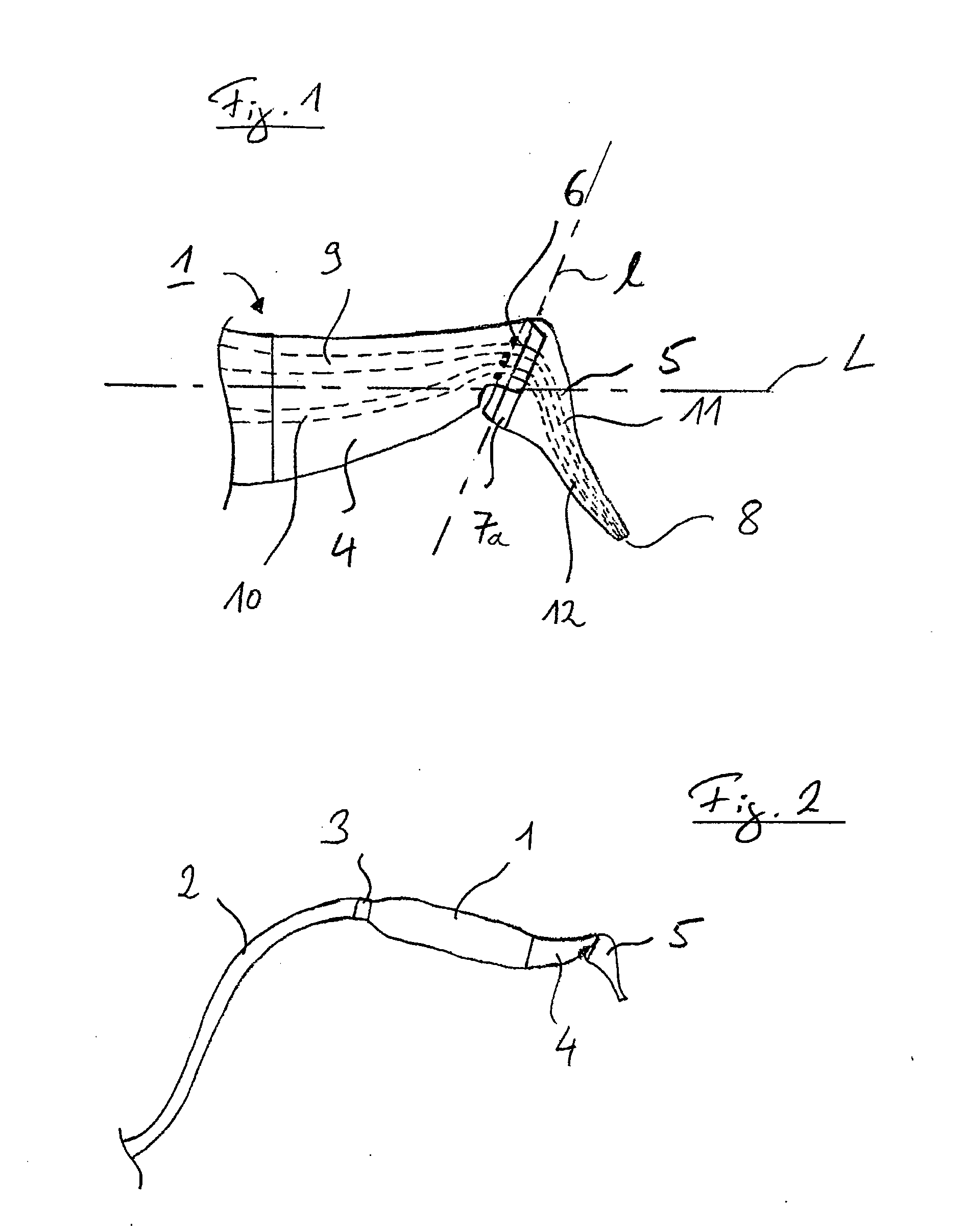 Medical handset and exchangeable nozzle for the same