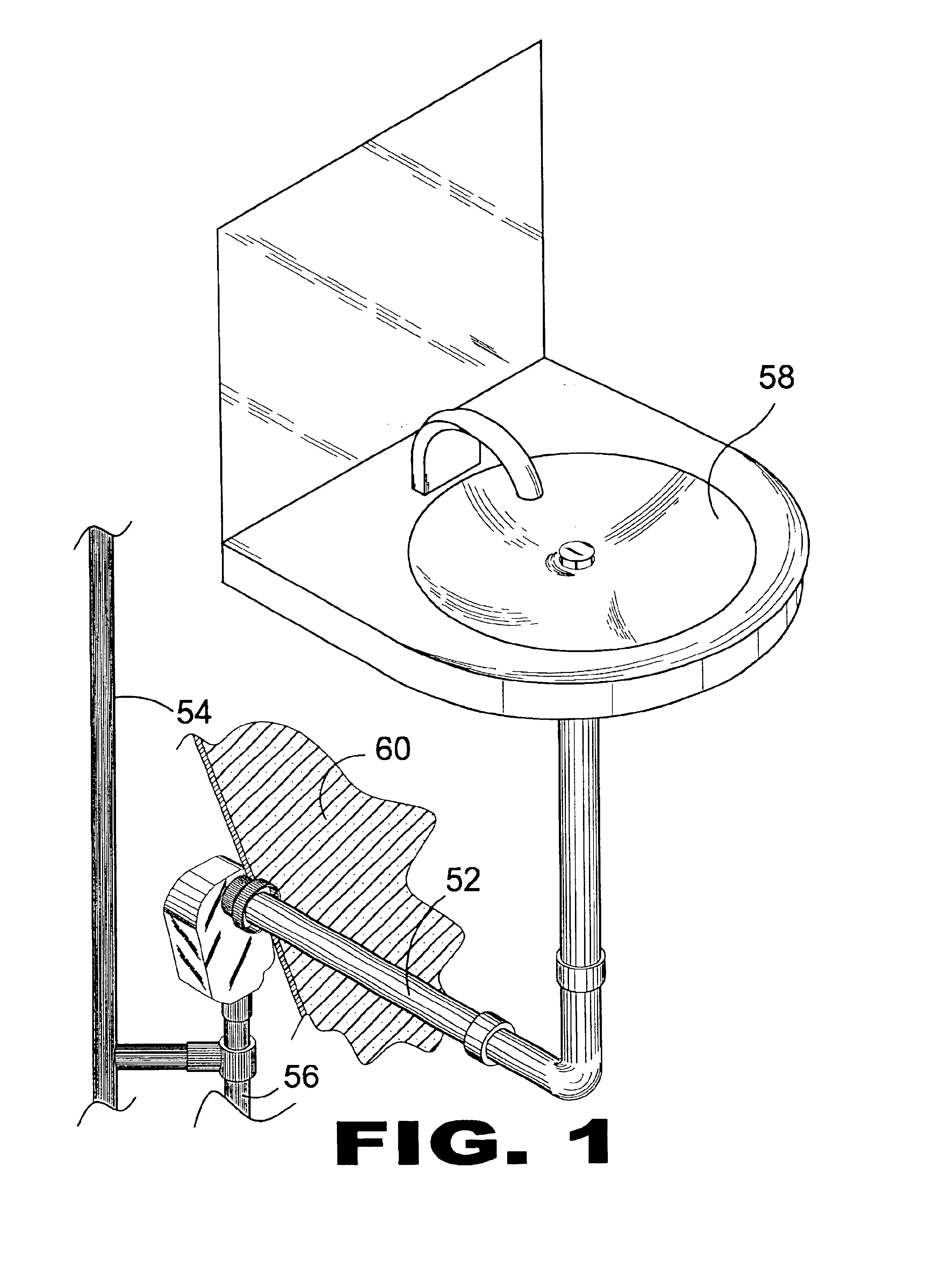 In-the-wall plumbing trap with integral waste and vent line