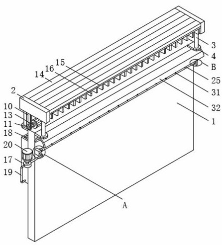 Dust cleaning device for high-altitude electronic information board based on highway