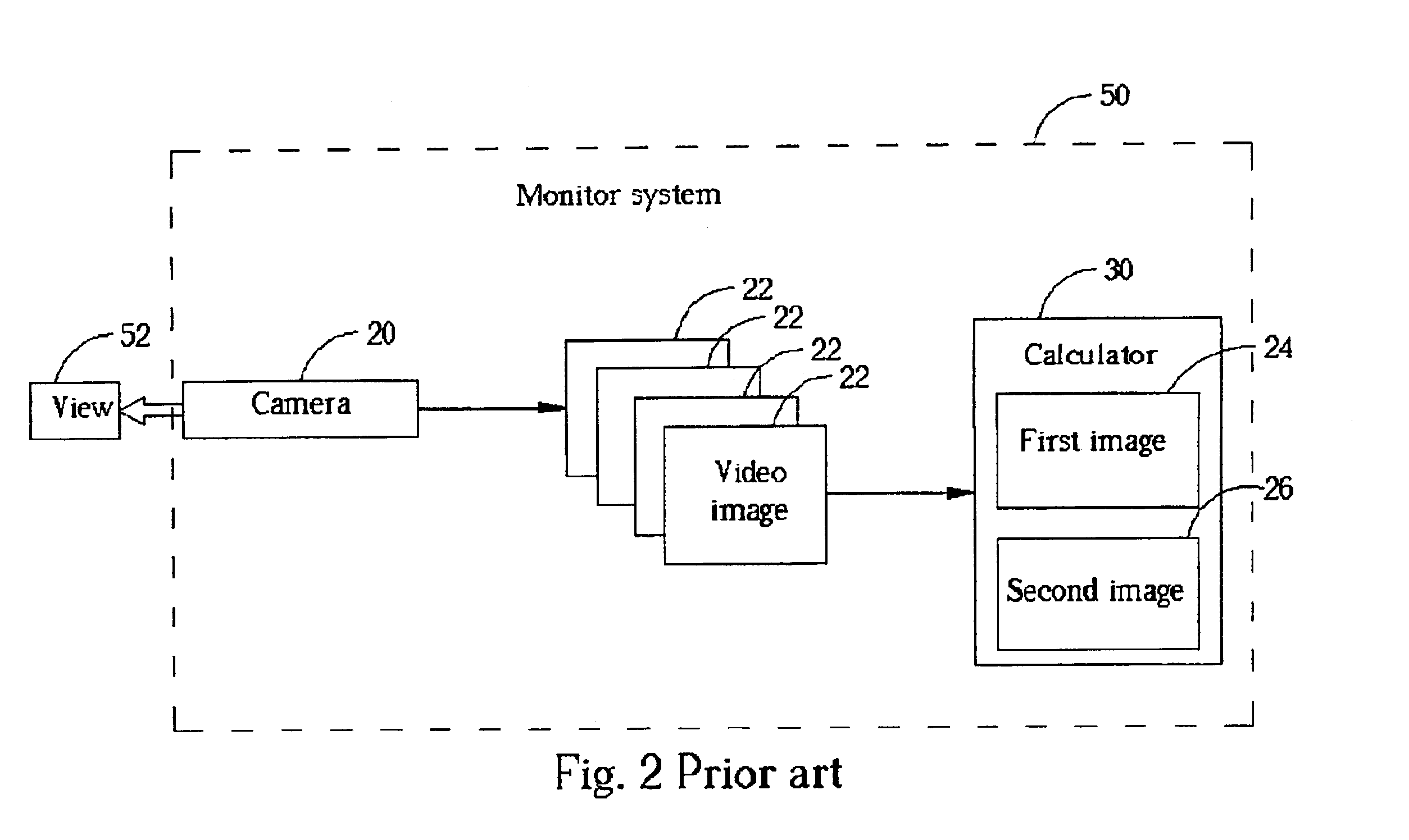 Method for detecting moving objects by comparing video images