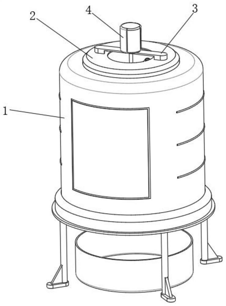 Multiple anti-blocking type raw material crushing device for ointment production