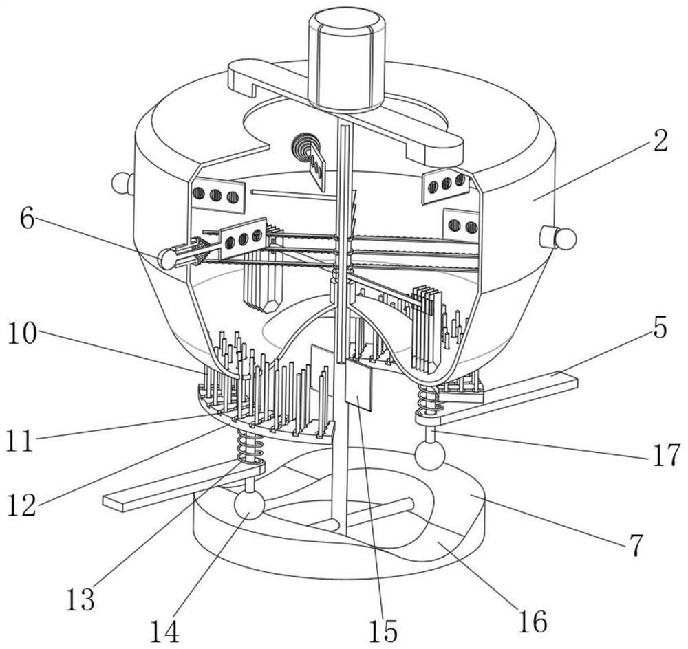 Multiple anti-blocking type raw material crushing device for ointment production