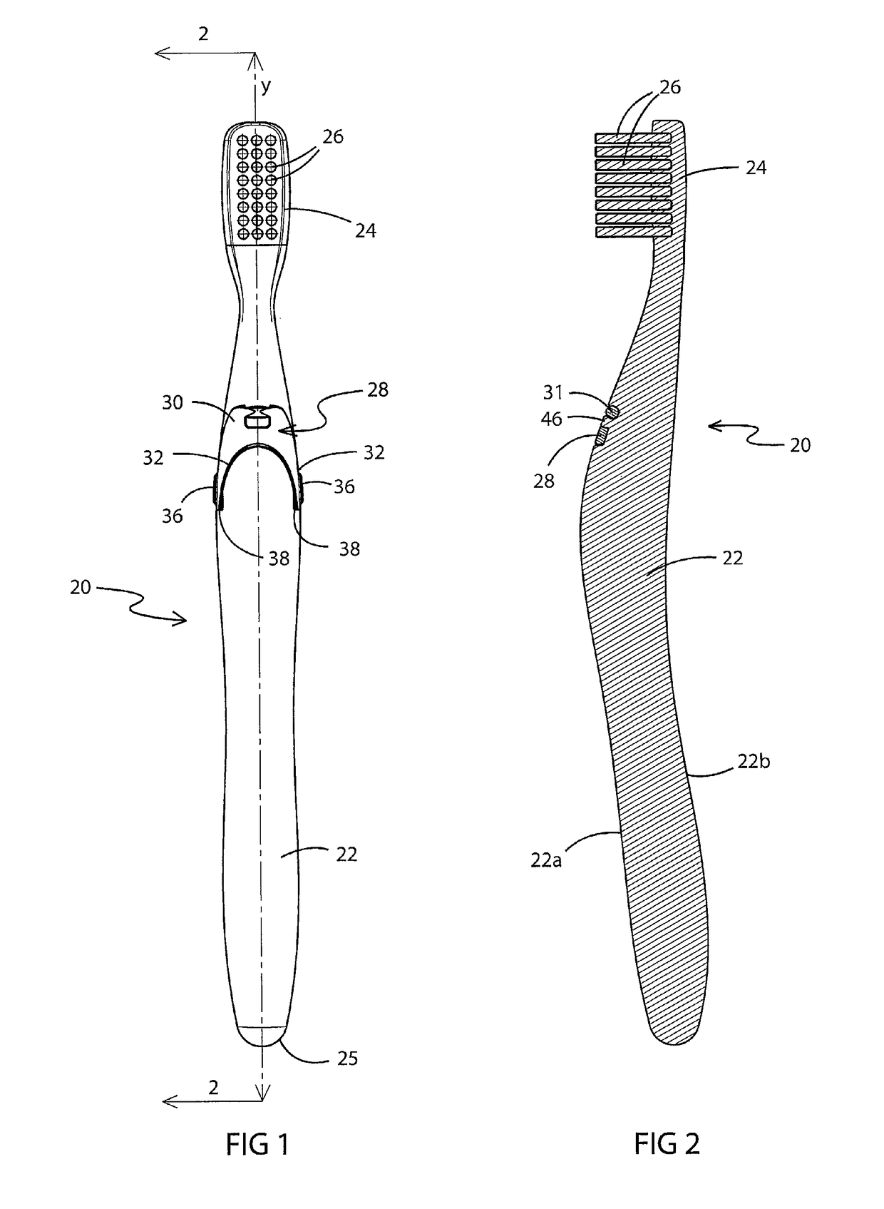 Self-supporting manual toothbrush