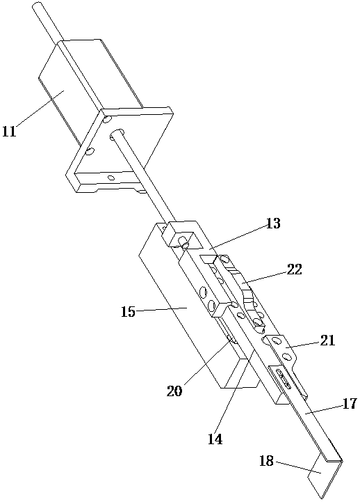 Pressing plate mechanism of in-out pallet