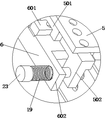 Pressing plate mechanism of in-out pallet