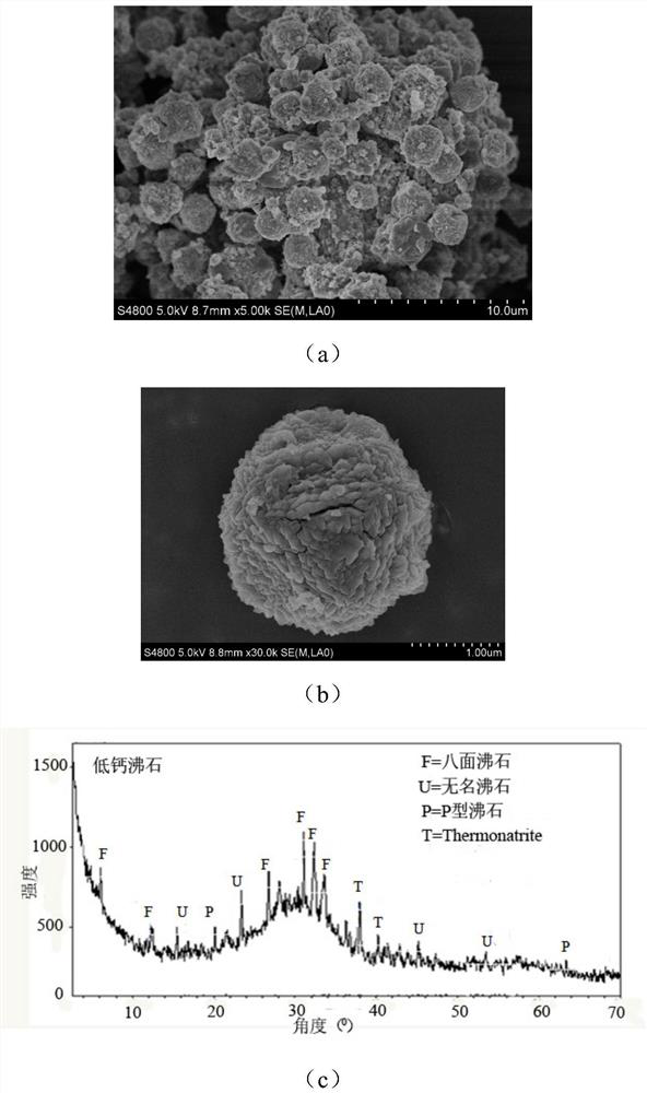 A kind of fly ash synthetic zeolite and its preparation method and application