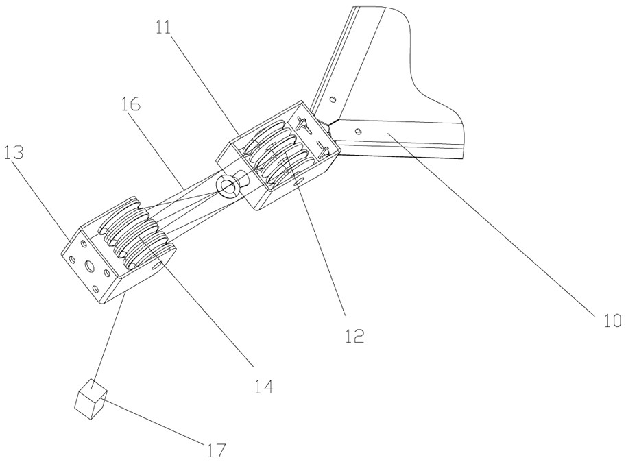 Counterweight traction tensioning wheel structure and stock line traction main machine