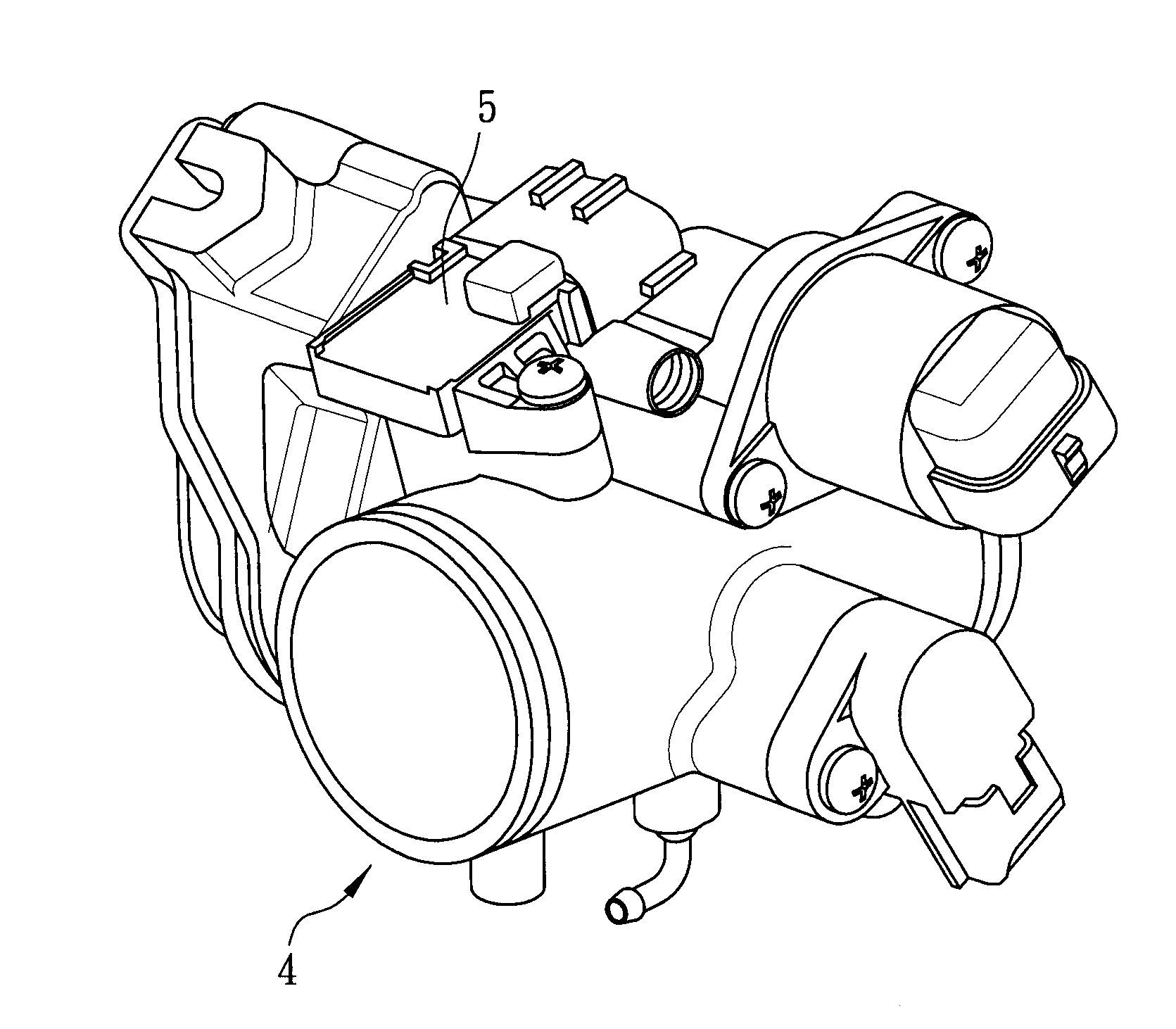 Throttle valve body and throttle valve device having the same