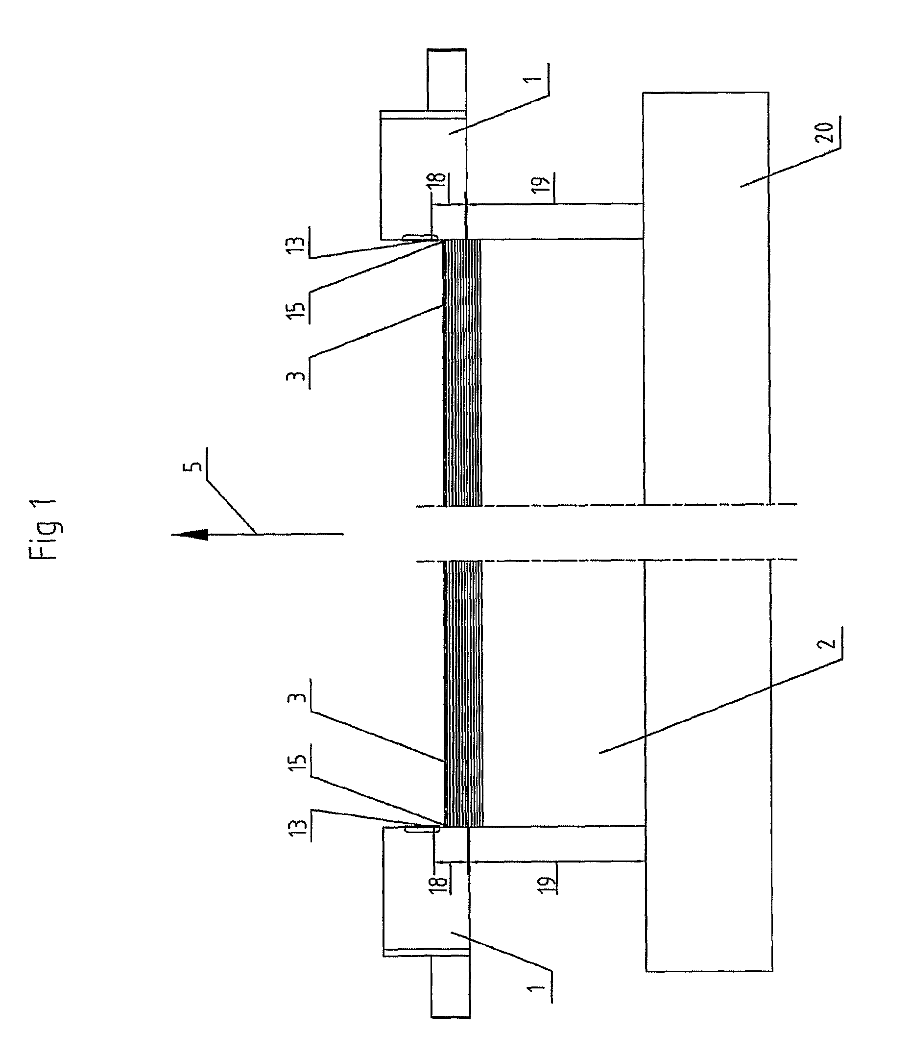 Method and a device for separating of magnetic and non-magnetic blanks placed in a stack