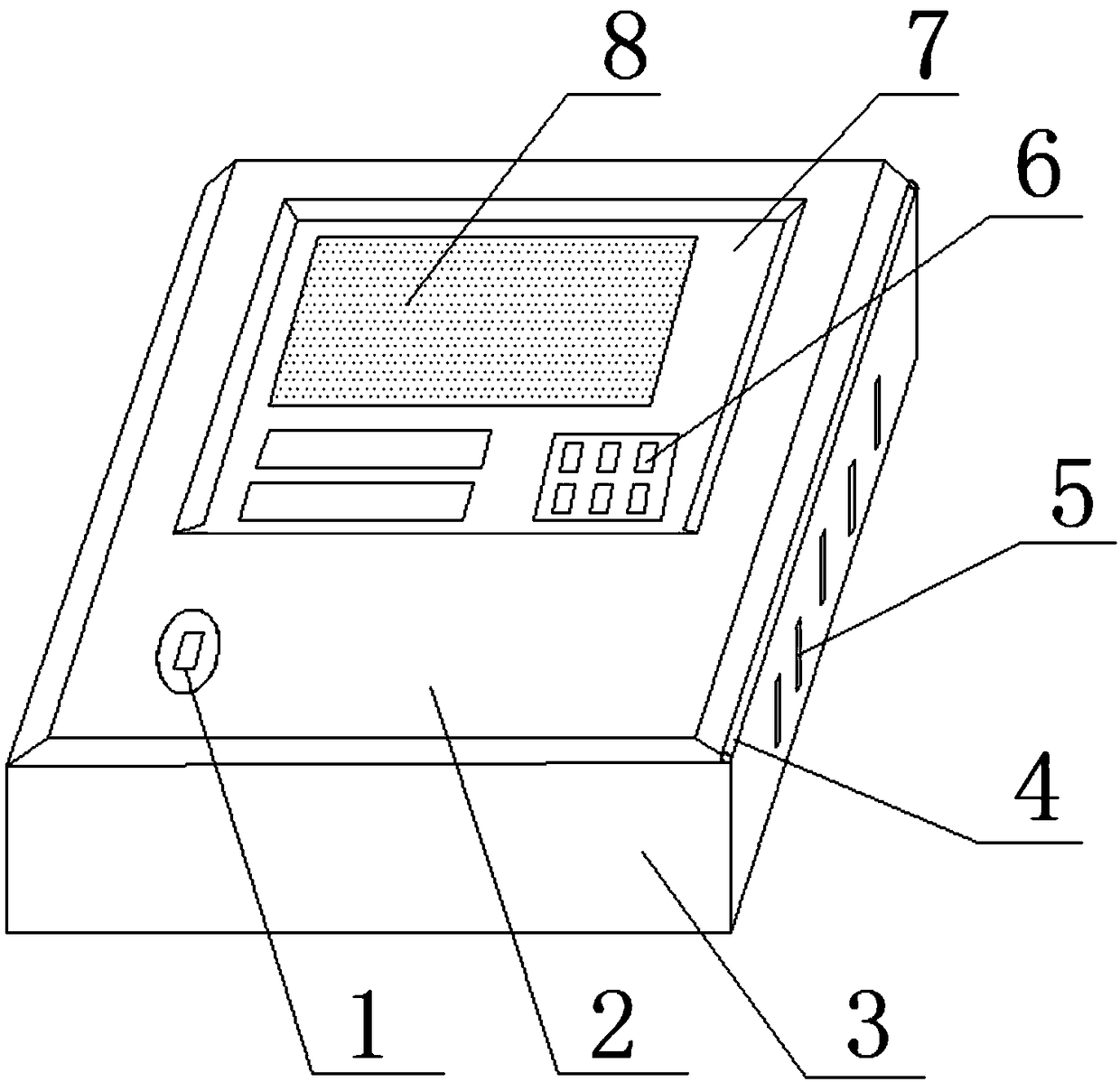 Branching gas alarm controller and application method thereof