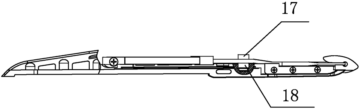 A weft-connecting rapier suitable for flat gold thread textiles and rapier looms