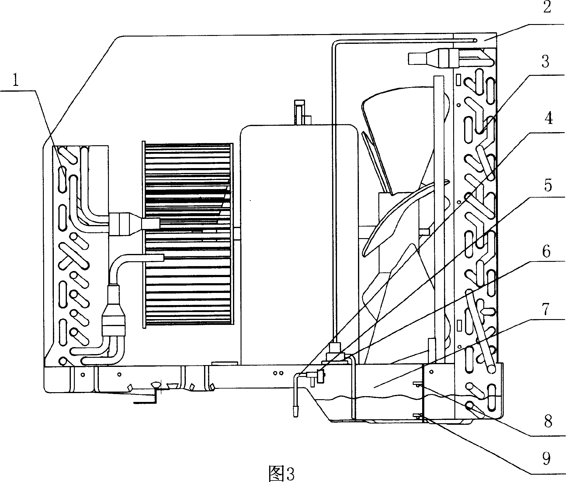 Water supplementing cooling type integrated air conditioner