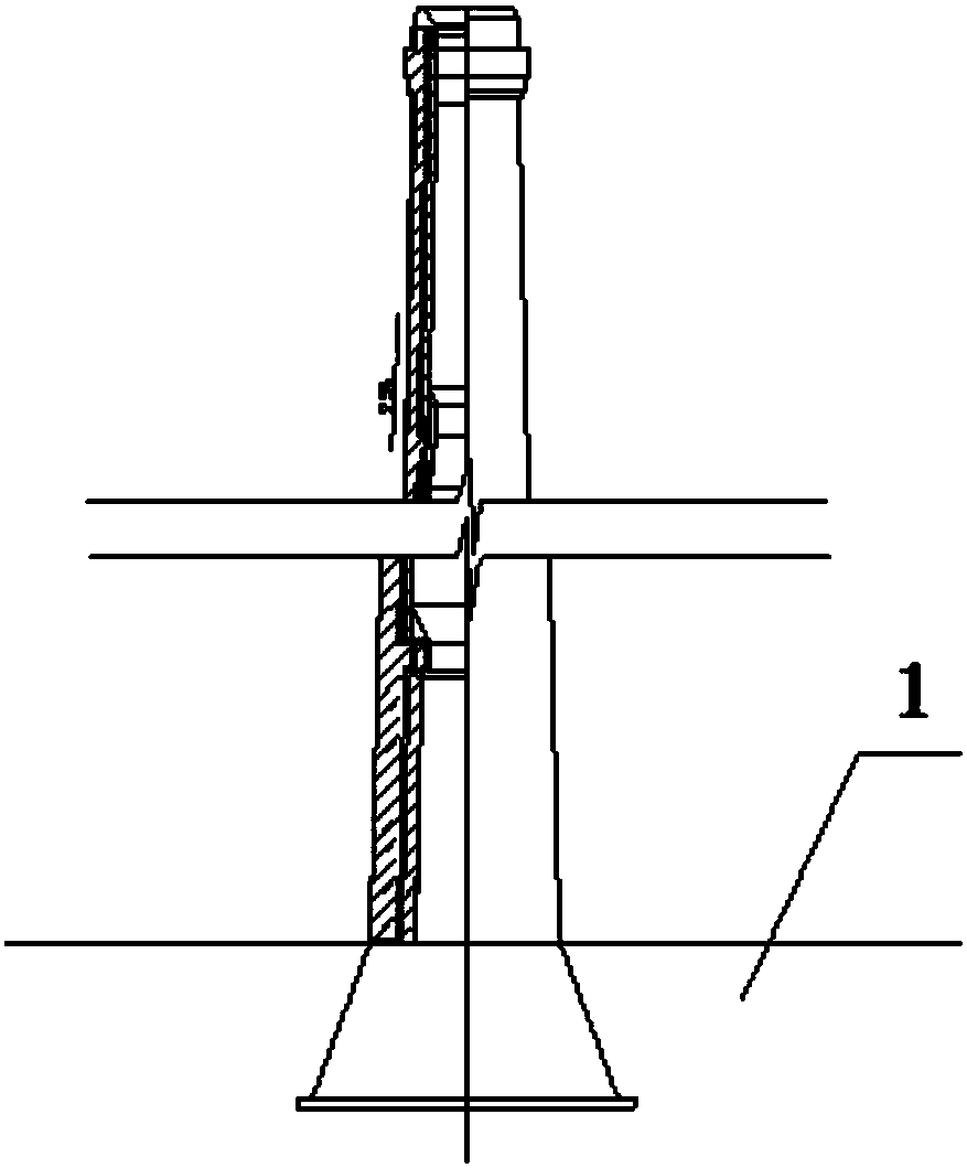 Reverse dismantling device for chimney and dismantling method